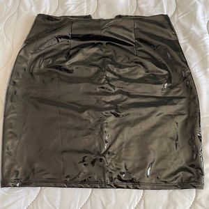 Latex Mini Skirt